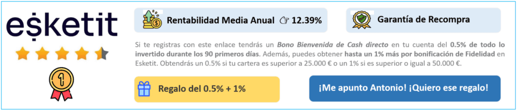 Resultados y características de la aplicación de Crowdfunding ESKETIT