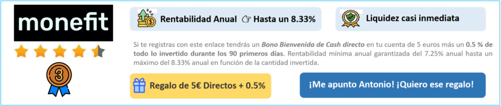 Resultados y características de la aplicación de Crowdfunding Monefit SmartSaver